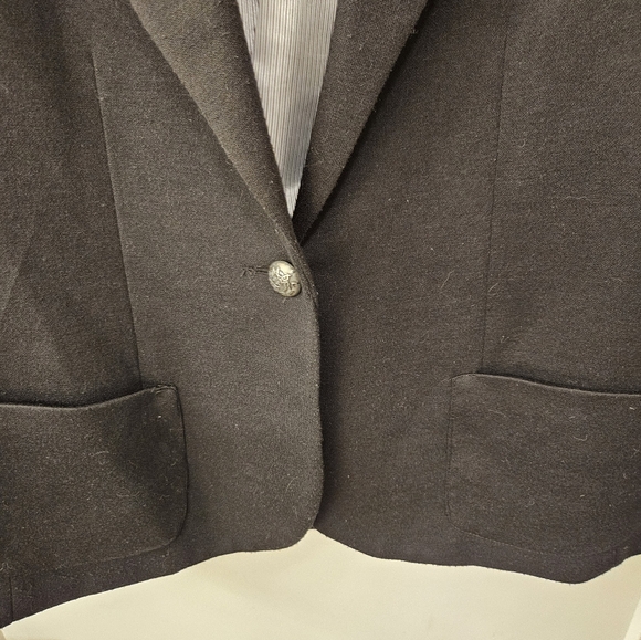 NWT - Jou Jou Soft & Cuddly Black Poly Blazer - Size 1X - Picture 2 of 8